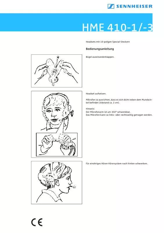 Mode d'emploi SENNHEISER HME 410-3