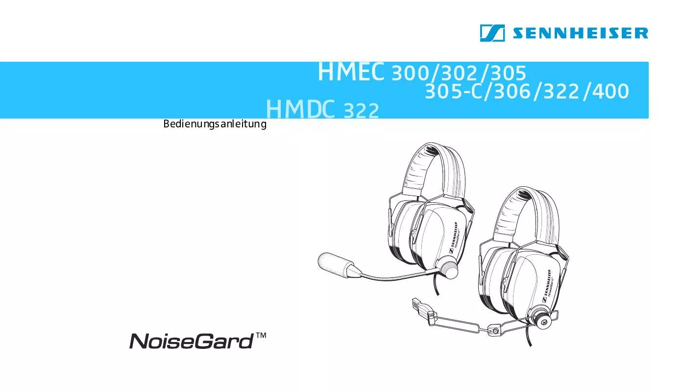 Mode d'emploi SENNHEISER HMEC 302