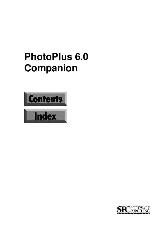 Mode d'emploi SERIF PHOTOPLUS 6.0