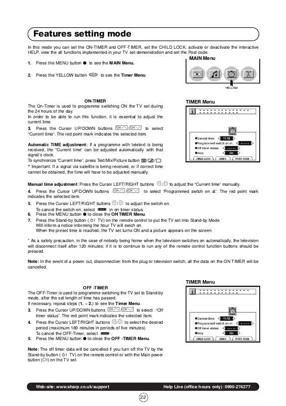 Mode d'emploi SHARP 66GF64