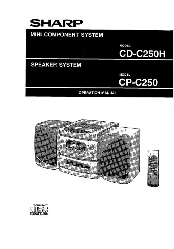 Mode d'emploi SHARP CDC250H