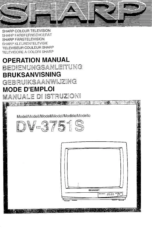 Mode d'emploi SHARP DV-3751S