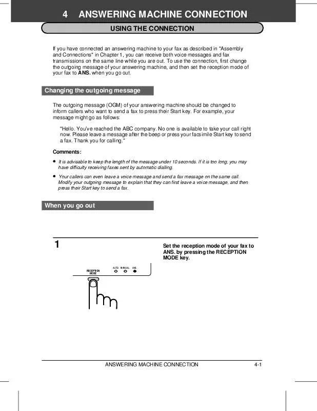 Mode d'emploi SHARP FO2600