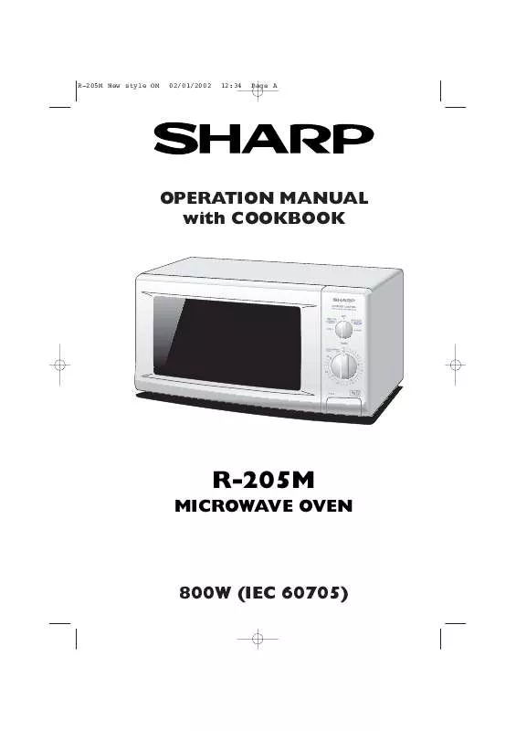 Mode d'emploi SHARP R-205M