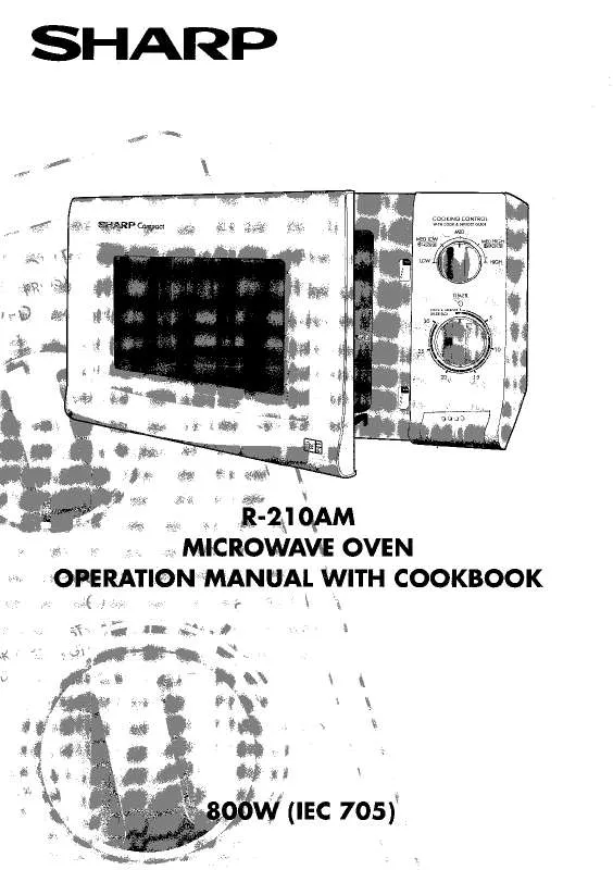 Mode d'emploi SHARP R210AM