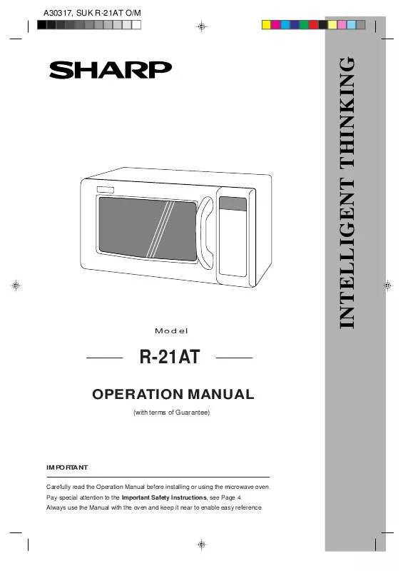 Mode d'emploi SHARP R21AT