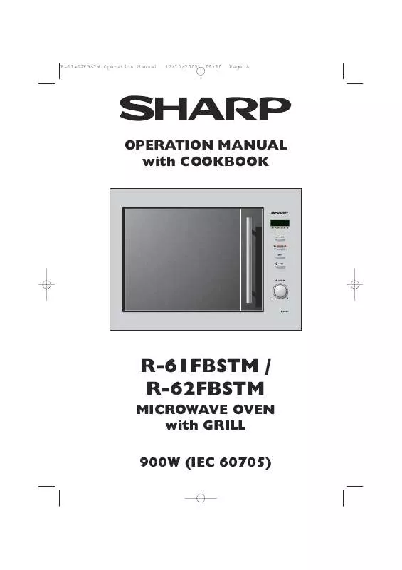 Mode d'emploi SHARP R61FBSTM