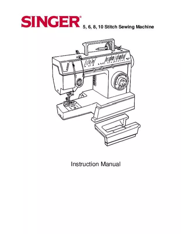 Mode d'emploi SINGER 8280