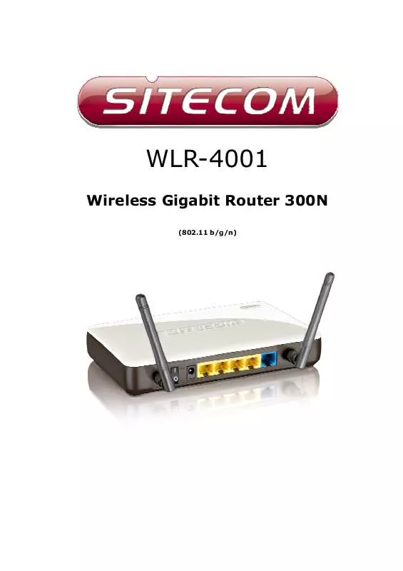 Mode d'emploi SITECOM WLR-4001