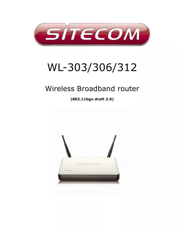 Mode d'emploi SITECOM WL-306