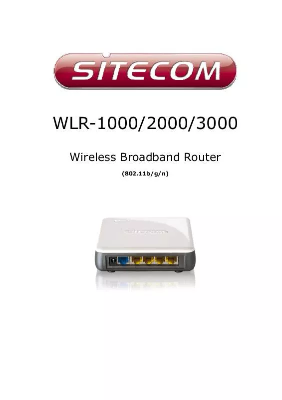 Mode d'emploi SITECOM WLR-1000