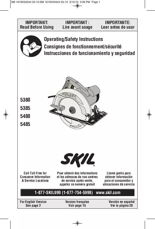 Mode d'emploi SKIL 5480