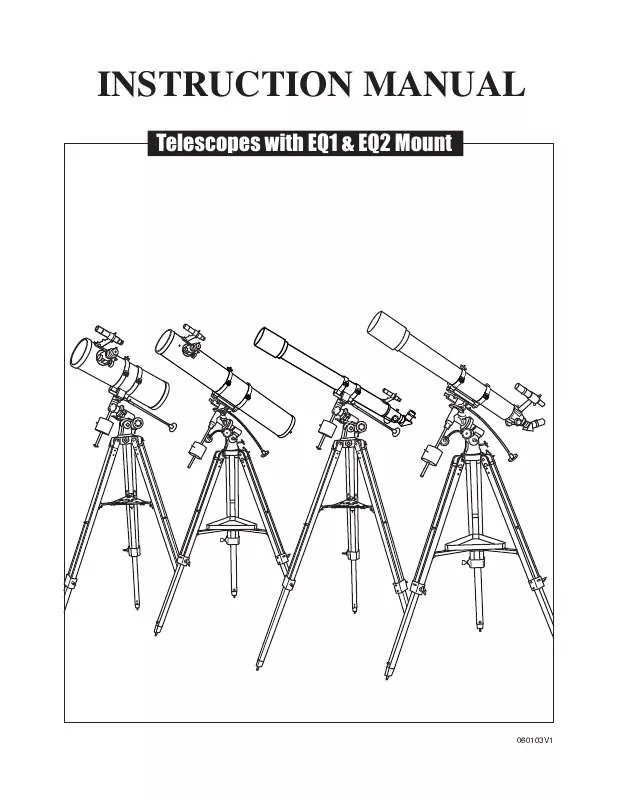 Mode d'emploi SKYWATCHER EQ2