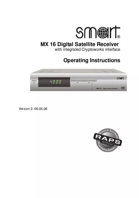 Mode d'emploi SMART MX 16