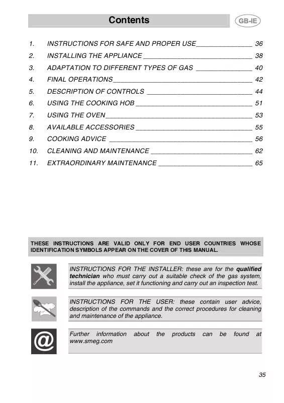 Mode d'emploi SMEG A1BL-6