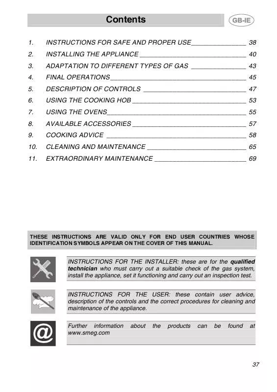 Mode d'emploi SMEG A2RW-6