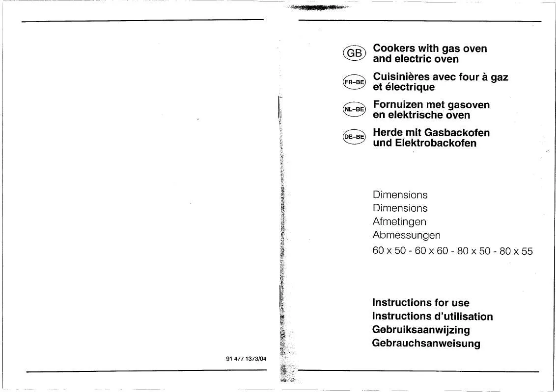 Mode d'emploi SMEG C8095