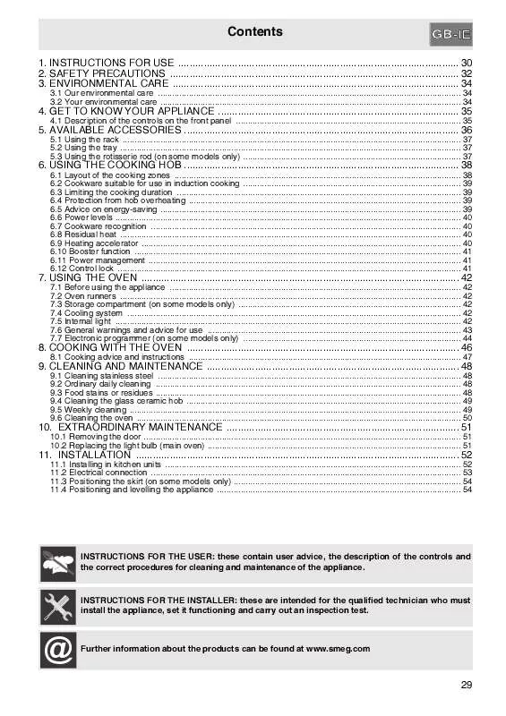 Mode d'emploi SMEG C9IMX-1