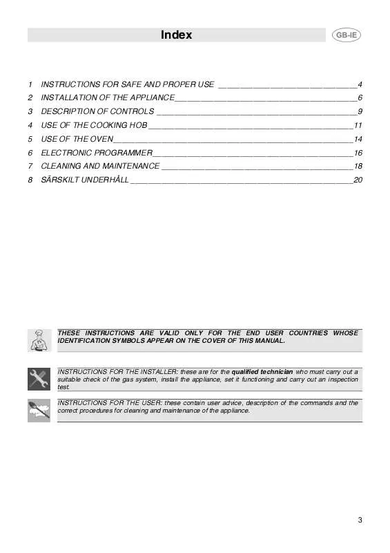 Mode d'emploi SMEG CIX64MS