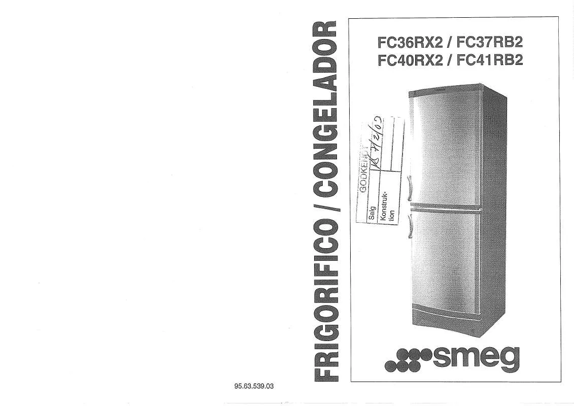 Mode d'emploi SMEG FC37RB1