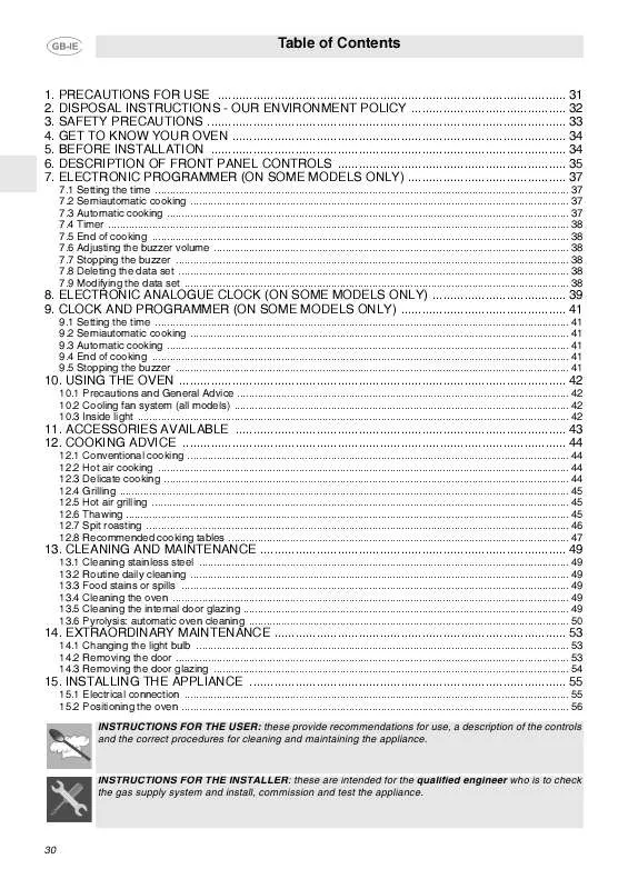 Mode d'emploi SMEG FP130N