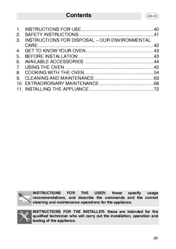 Mode d'emploi SMEG FP131B1