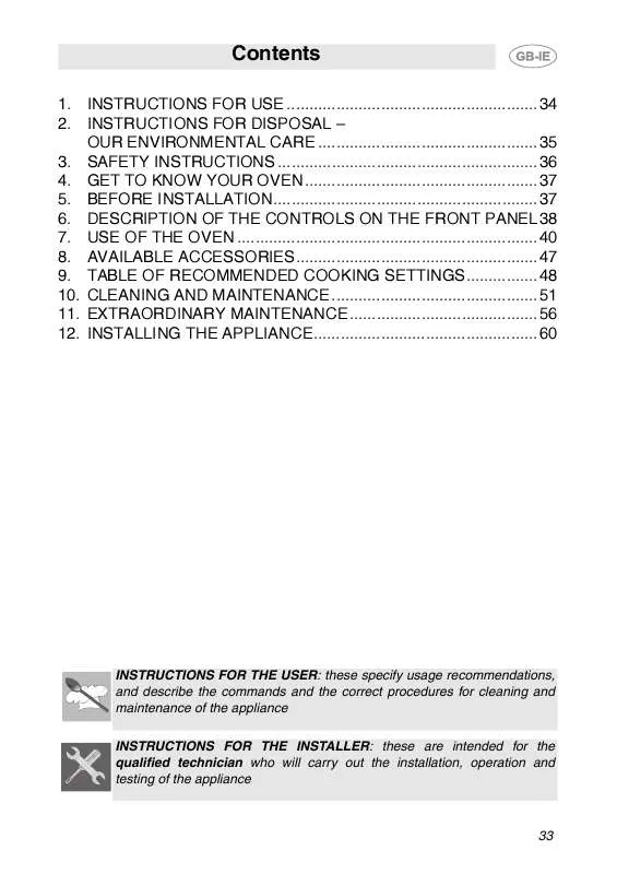 Mode d'emploi SMEG FP131N