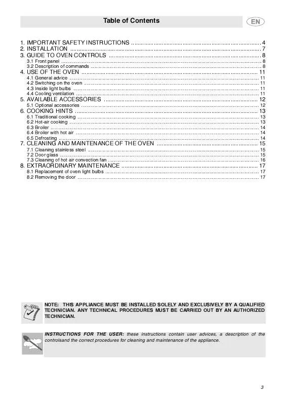 Mode d'emploi SMEG FU65-5