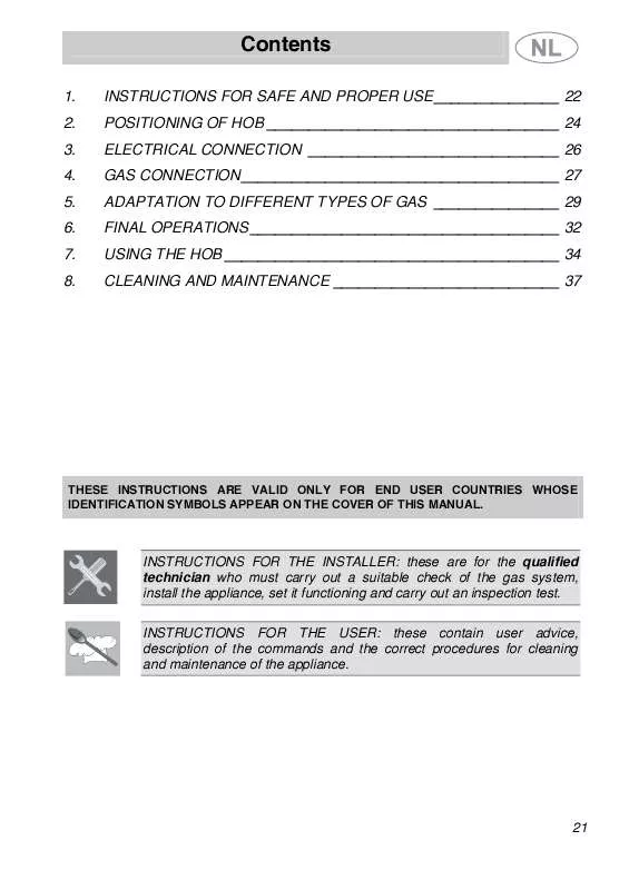 Mode d'emploi SMEG GKCO64-3