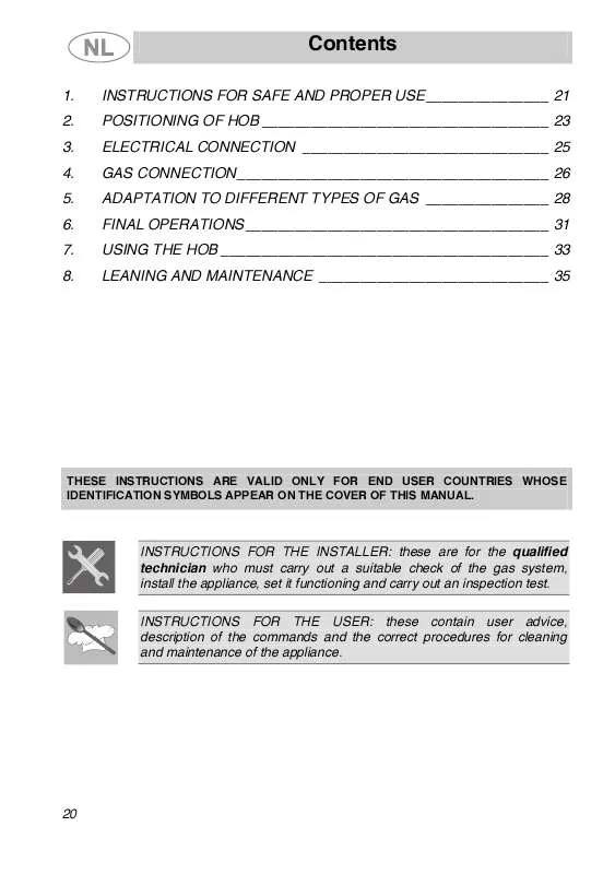 Mode d'emploi SMEG GKCO955