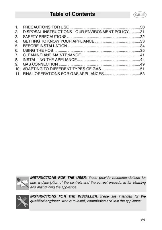 Mode d'emploi SMEG PDX12RUSC