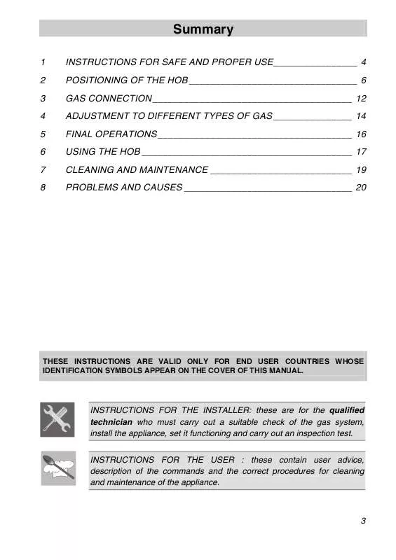 Mode d'emploi SMEG PGA75FSC3