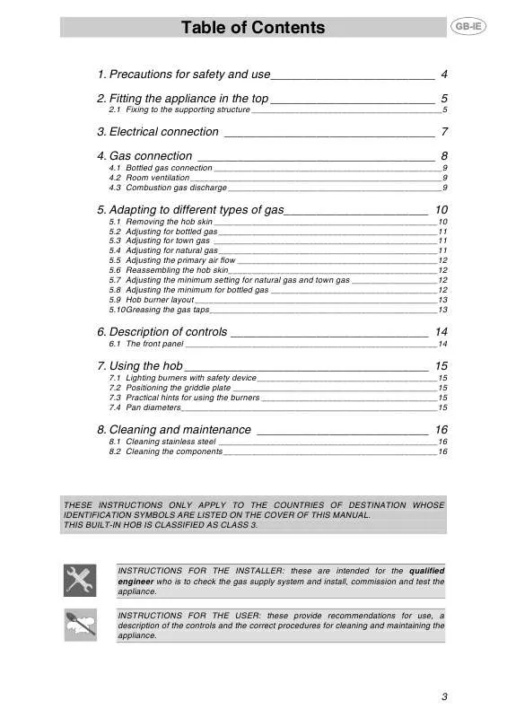 Mode d'emploi SMEG PTS723-3