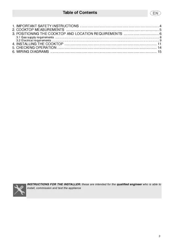 Mode d'emploi SMEG PU106