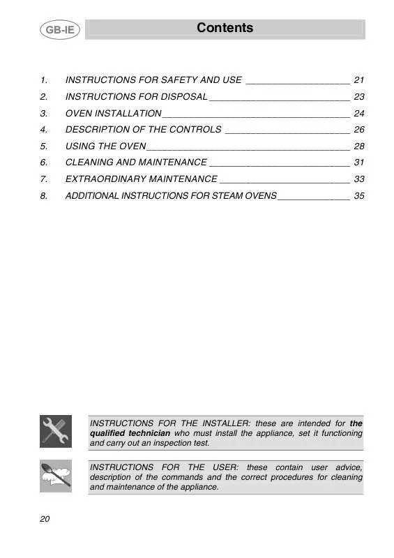 Mode d'emploi SMEG RF601/30