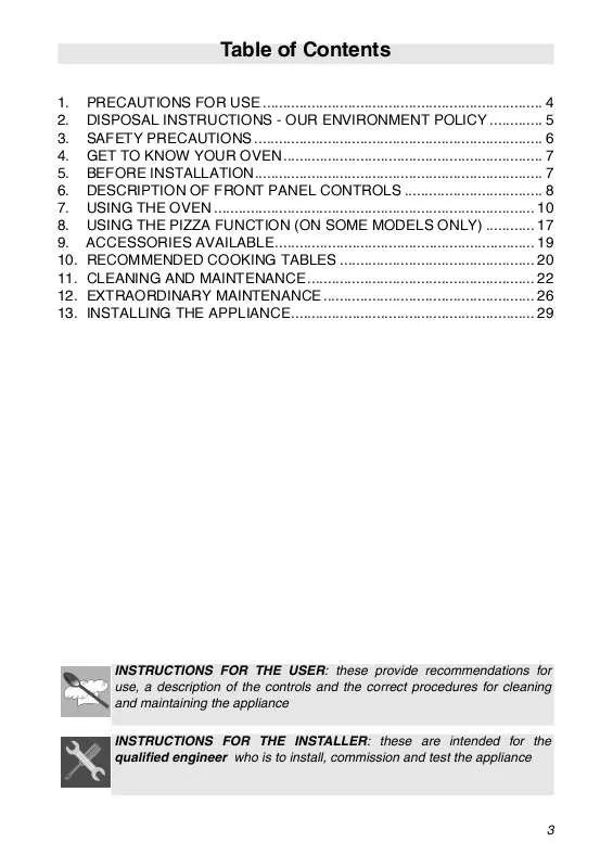 Mode d'emploi SMEG SCA110