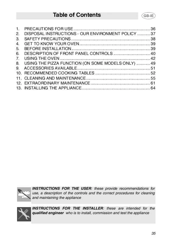 Mode d'emploi SMEG SCP111