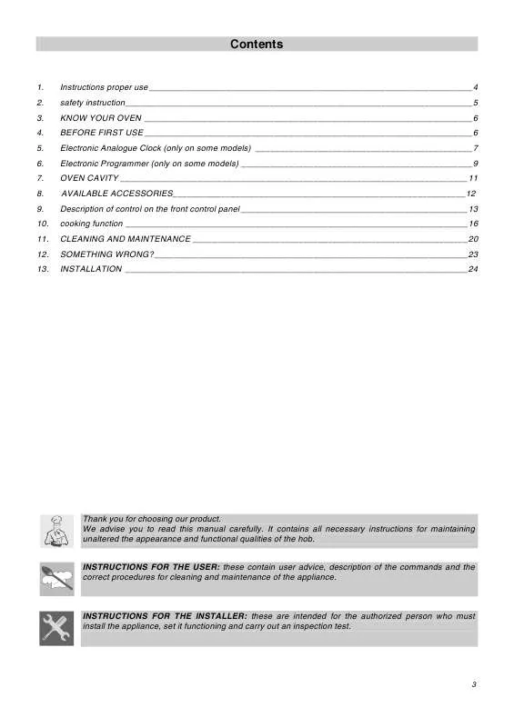 Mode d'emploi SMEG SDO10-6