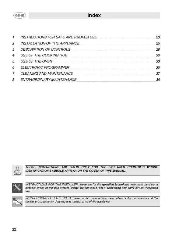 Mode d'emploi SMEG SID61MFX5