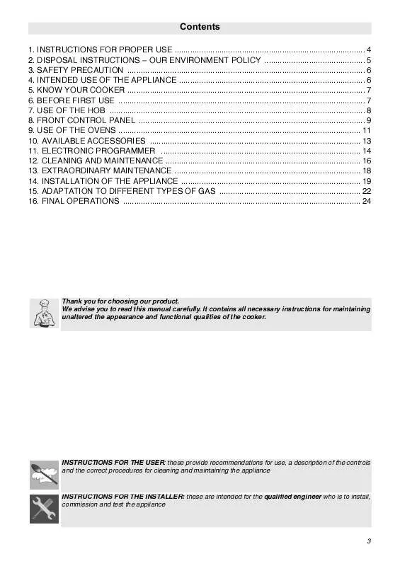 Mode d'emploi SMEG SNZ61MFX1