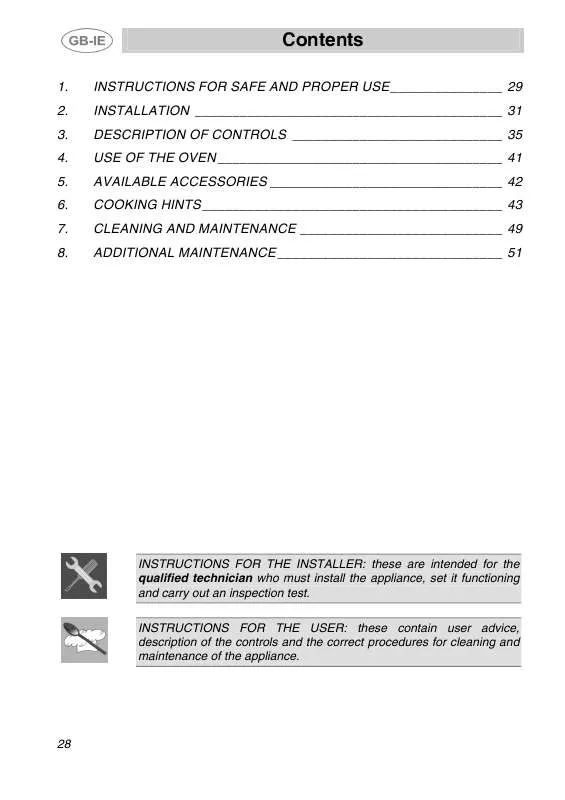 Mode d'emploi SMEG SO66CAS-5