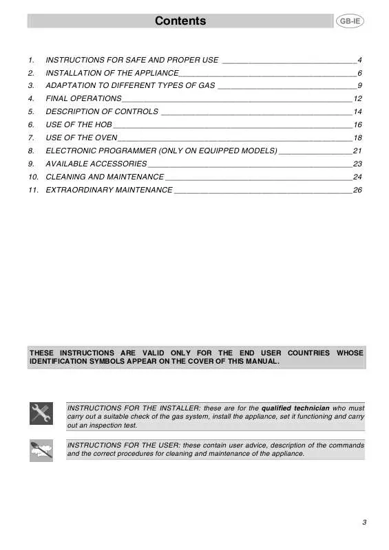 Mode d'emploi SMEG SUK61MFA