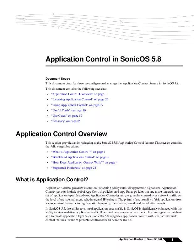 Mode d'emploi SONICWALL SONICOS 5.8