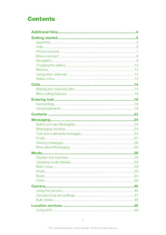 Mode d'emploi SONY ERICSSON 赏秀 U_1