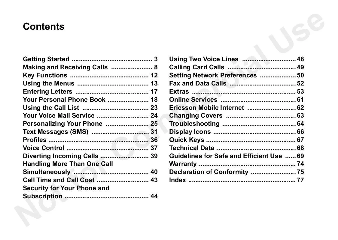 Mode d'emploi SONY ERICSSON A2618S