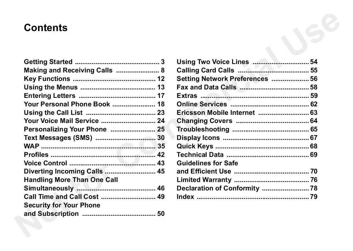 Mode d'emploi SONY ERICSSON A2628