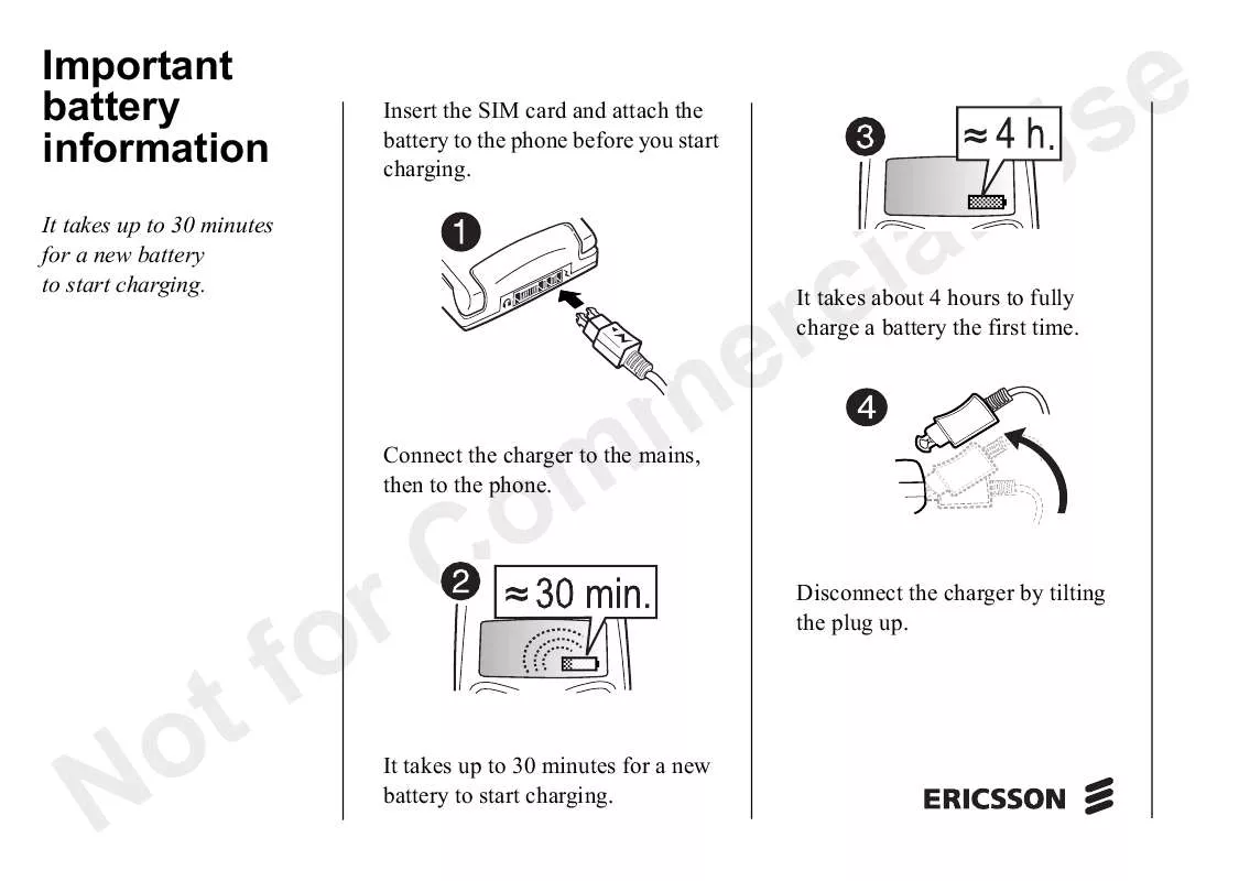 Mode d'emploi SONY ERICSSON T29S