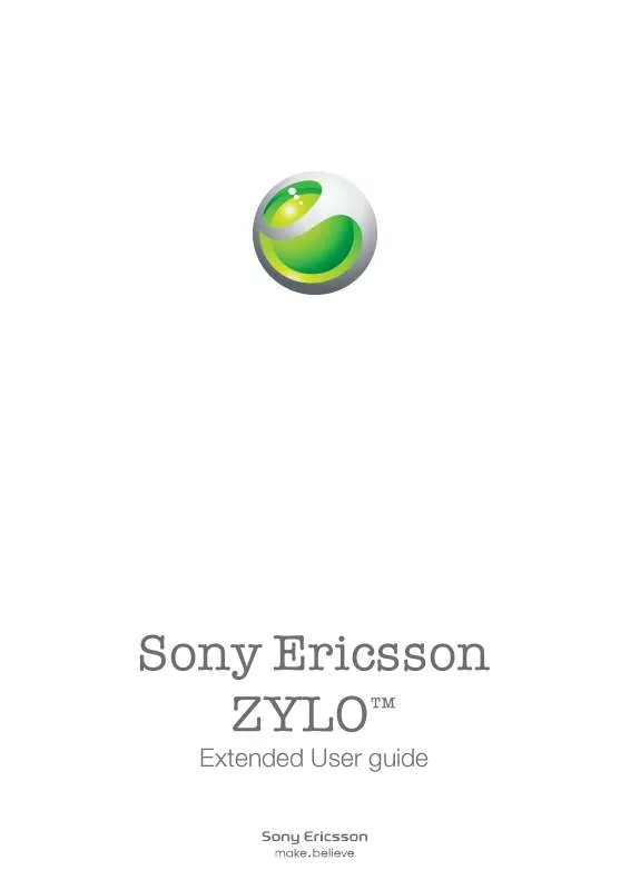 Mode d'emploi SONY ERICSSON W20