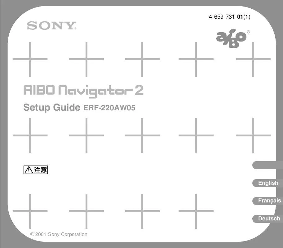 Mode d'emploi SONY AIBO NAVIGATOR 2 ERF-220AW05