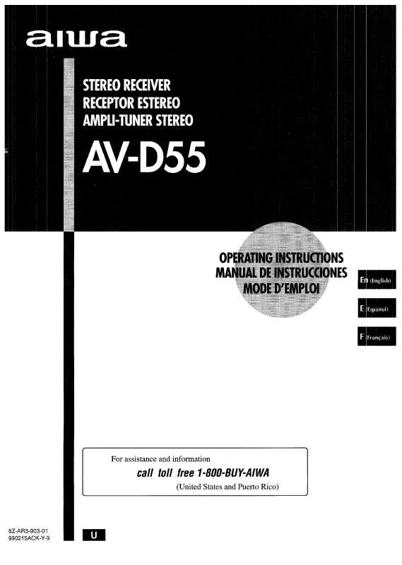 Mode d'emploi SONY AVD-55